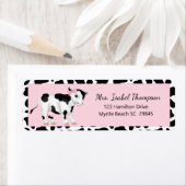 Cute Cow Print Cow  Address Label (Insitu)