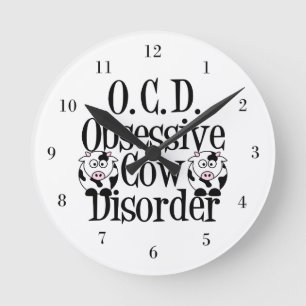 Cute Cow Ronde Klok