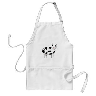 Cute Cow Standaard Schort