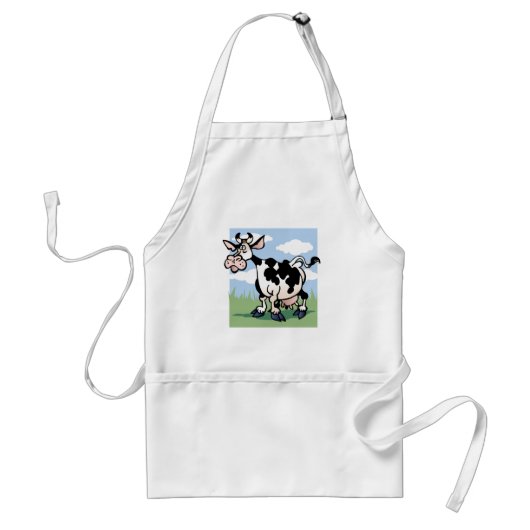 Cute Cow Standaard Schort (Voorkant)