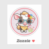 cute cow sticker (Vel)