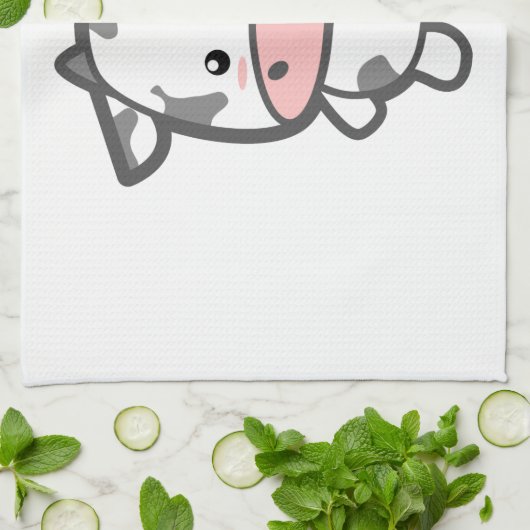 Cute Cow Theedoek (Gevouwen)