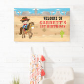 Cute Cowboy 1st Birthday Party Spandoek (Insitu)
