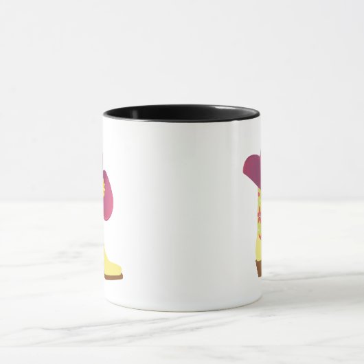 Cute Cowboy Boot & Pet Mok (Midden)