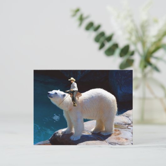 Cute Cowboy Briefkaart (Staand voorkant)