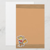 Cute cowboy die op een paard rijdt briefpapier (Voorkant / Achterkant)