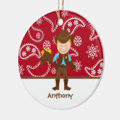 Cute Cowboy met Red Ornament (Links)