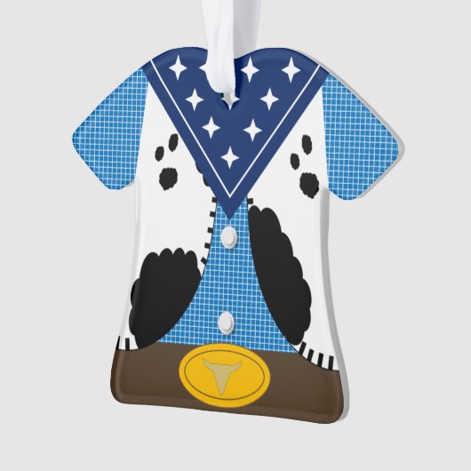 Cute Cowboy Personalized Ornament (voorkant)