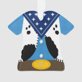 Cute Cowboy Personalized Ornament (voorkant)