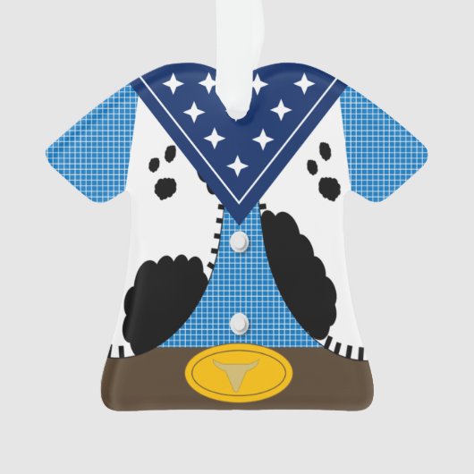 Cute Cowboy Personalized Ornament (voorkant)