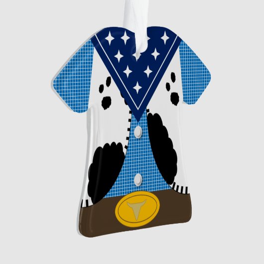 Cute Cowboy Personalized Ornament (voorkant)