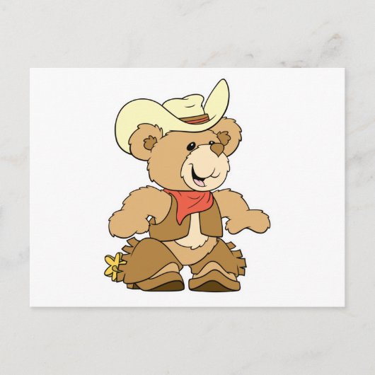 Cute Cowboy Rancher Beer Briefkaart (Voorkant)
