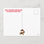 Cute Cowboy Santa Riding Horse Westerne Kerstmis Feestdagenkaart (Achterkant)