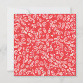 Cute cowboy verjaardagsfeest lasso Uitnodigingskaa Kaart (Achterkant)