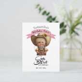 Cute Cowgirl Briefkaart (Staand voorkant)