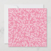 Cute cowgirl feest lasso Uitnodigingskaart Kaart (Achterkant)