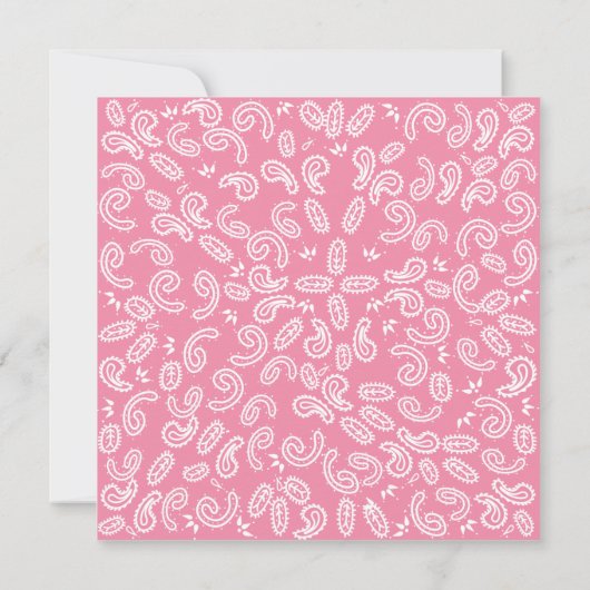 Cute cowgirl feest lasso Uitnodigingskaart Kaart (Achterkant)