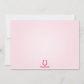 Cute cowgirl lasso meisjesfeest Uitnodiging (Achterkant)