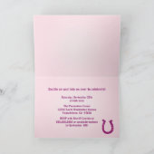 Cute cowgirl lasso meisjesfeest Uitnodiging (Binnen)