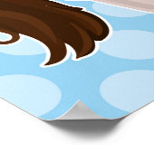 Cute Cowgirl op paard - Rodeo Blonde Poster (Hoek)