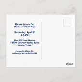 Cute Cowgirl Rodeo Verjaardagsfeest Uitnodiging (Achterkant)