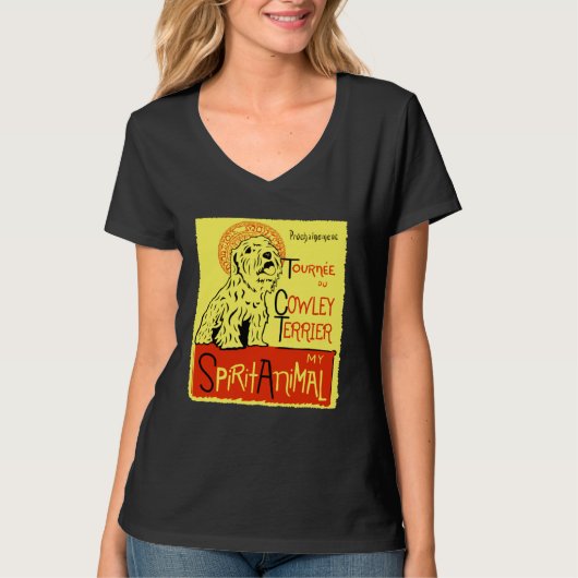 Cute Cowley Terrier Dog Celium Sealy Sealyham Terr T-shirt (Voorkant)