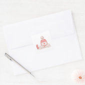 Cute Cozy Aesthetic Girl Sticker (Envelop)
