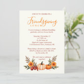 Cute Cozy Autumn Friendsgiving Pumpkins Kaart (Staand voorkant)