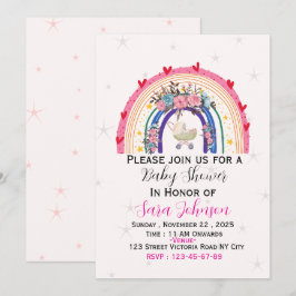 Cute & Cozy Baby Shower Uitnodiging voor de Aankom