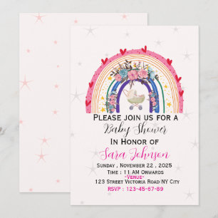 Cute & Cozy Baby Shower Uitnodiging voor de Aankom