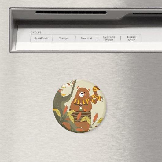 Cute Cozy Beer Magneet (Insitu (Vaatwasser))