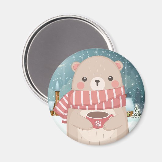 Cute Cozy Beer Magnet (Voorkant / Achterkant)