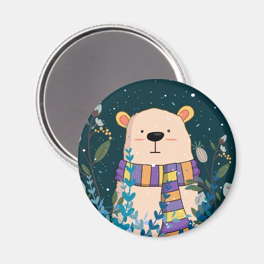 Cute Cozy Beer Magnet (Voorkant / Achterkant)