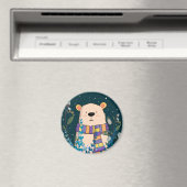 Cute Cozy Beer Magnet (Insitu (Vaatwasser))