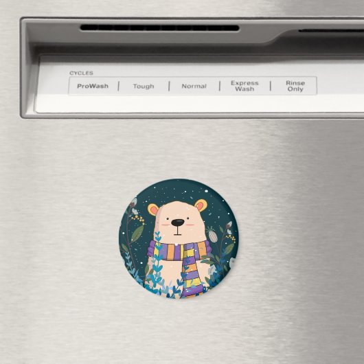 Cute Cozy Beer Magnet (Insitu (Vaatwasser))