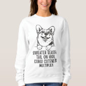 Cute Cozy Corgi Lover Sweatshirt for Fall & Winter (Voorkant)