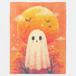 Cute Cozy Halloween Blanket Fleece Deken