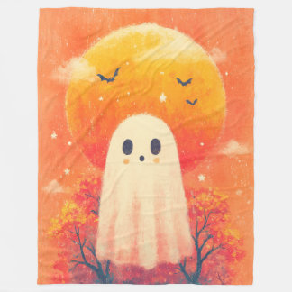 Cute Cozy Halloween Blanket Fleece Deken