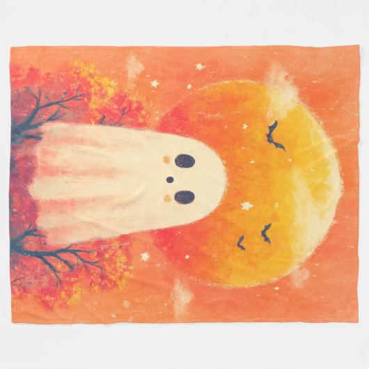 Cute Cozy Halloween Blanket Fleece Deken (Voorkant (Horizontaal))
