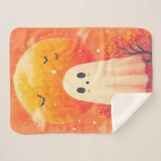 Cute Cozy Halloween Blanket Sherpa Deken (Voorkant (horizontaal))