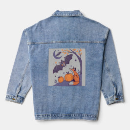 Cute & Cozy Halloween Tumblers met glimlachende vl Denim Jacket