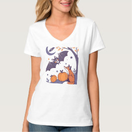 Cute & Cozy Halloween Tumblers met glimlachende vl T-shirt