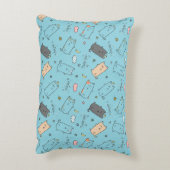 Cute & Cozy Slaapkat Droompatroon Accent Kussen (Achterkant (Verticaal))