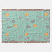Cute & Cozy Slaapkat Droompatroon Deken (Voorkant)