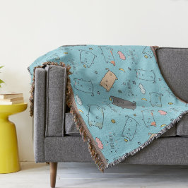 Cute & Cozy Slaapkat Droompatroon Deken