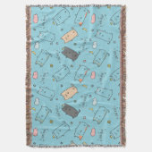 Cute & Cozy Slaapkat Droompatroon Deken (Voorkant Verticaal)