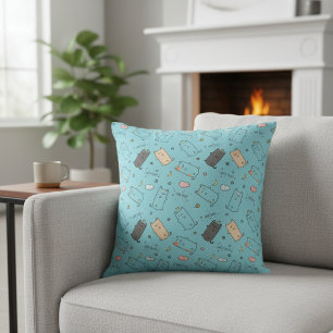 Cute & Cozy Slaapkat Droompatroon Kussen