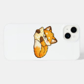 Cute Cozy Sleeping Fox iPhone Hoesje (Achterkant horizontaal)