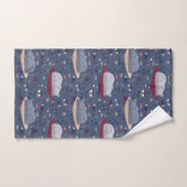 Cute & Cozy Sleepy Cat Dreams Patroon Bad Handdoek (Handdoek)