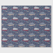 Cute & Cozy Sleepy Cat Dreams Patroon Cadeaupapier (Vlak)